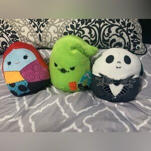 Squishmallows Nightmare Before Christmas Jack, Shelly, Oogie Boogie